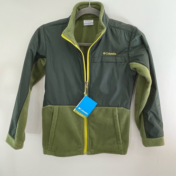 Columbia Kids Fleece Jacket Small (Size M (10/12)  green Unisex - Picture 1 of 10